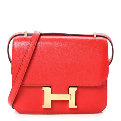 Hermes Chevre Mysore Constance 18 Rouge De Coeur 1 of 12