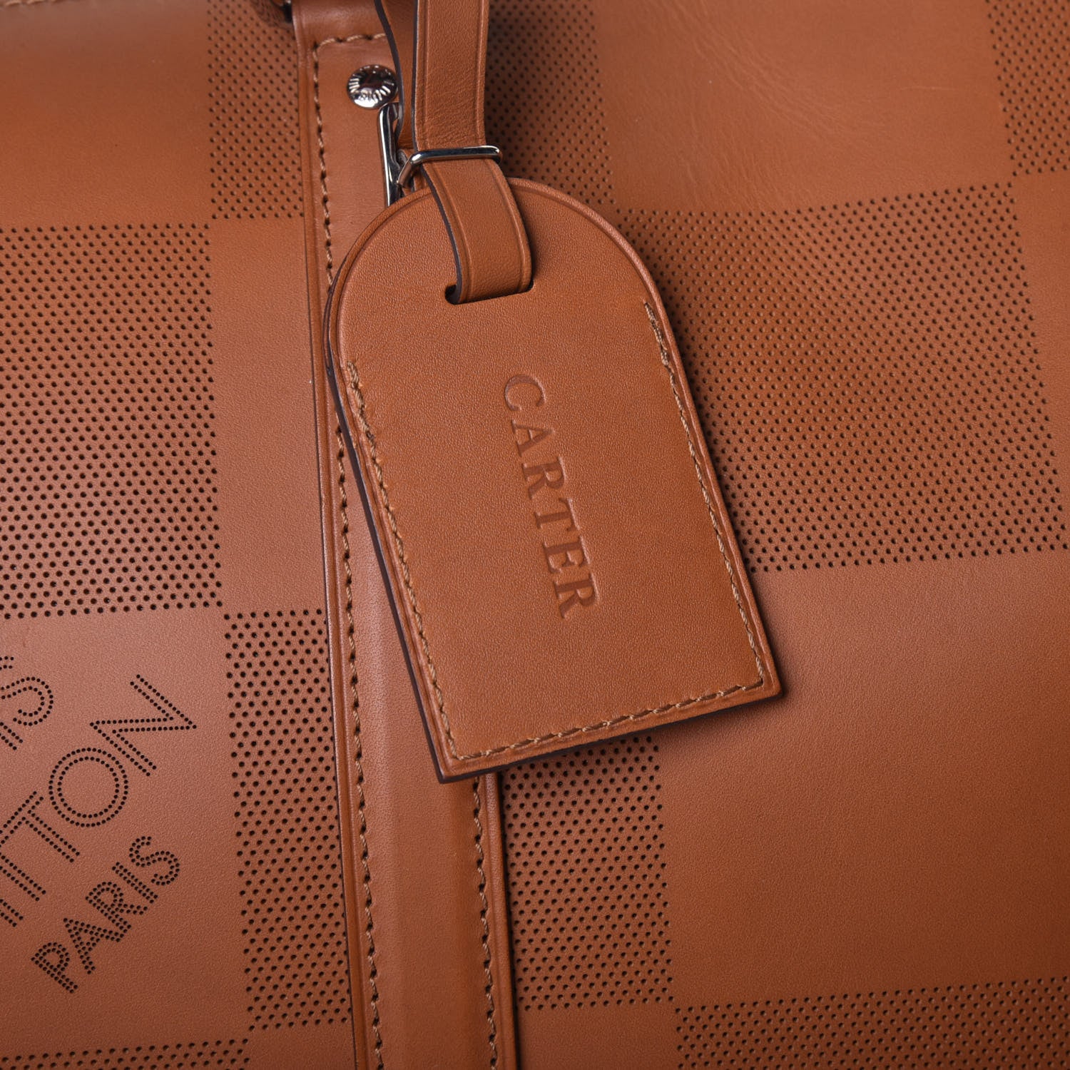 Louis Vuitton Nomade Grand Damier Keepall Bandouliere 45 Cognac 9 of 9
