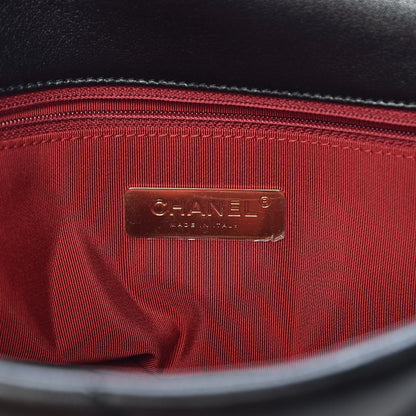 Chanel Goatskin Quilted Maxi 19 Flap Black 6 of 11
