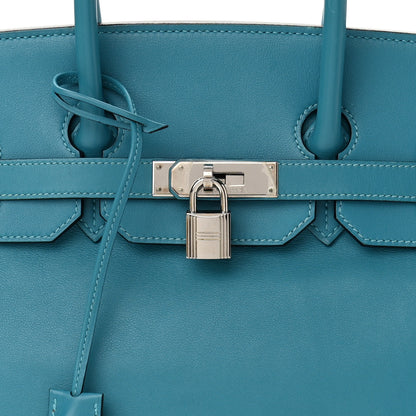 Hermes Swift Birkin 35 Turquoise 9 of 11