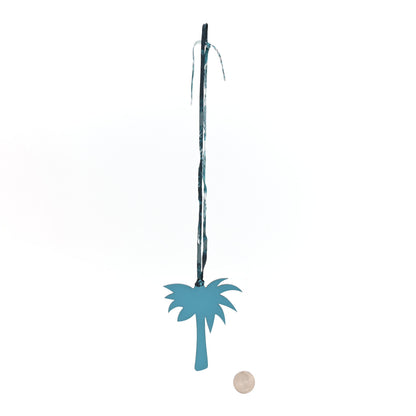 Hermes Swift Palm Tree Bag Charm Bleu Izmir 2 of 4