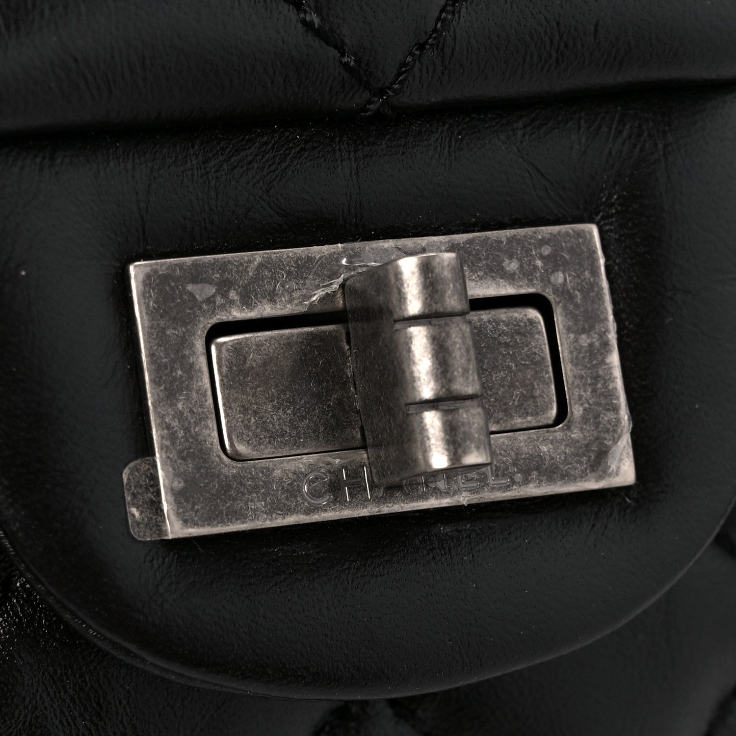Chanel Aged Calfskin Quilted 2.55 Reissue 225 Flap Black 8 of 11