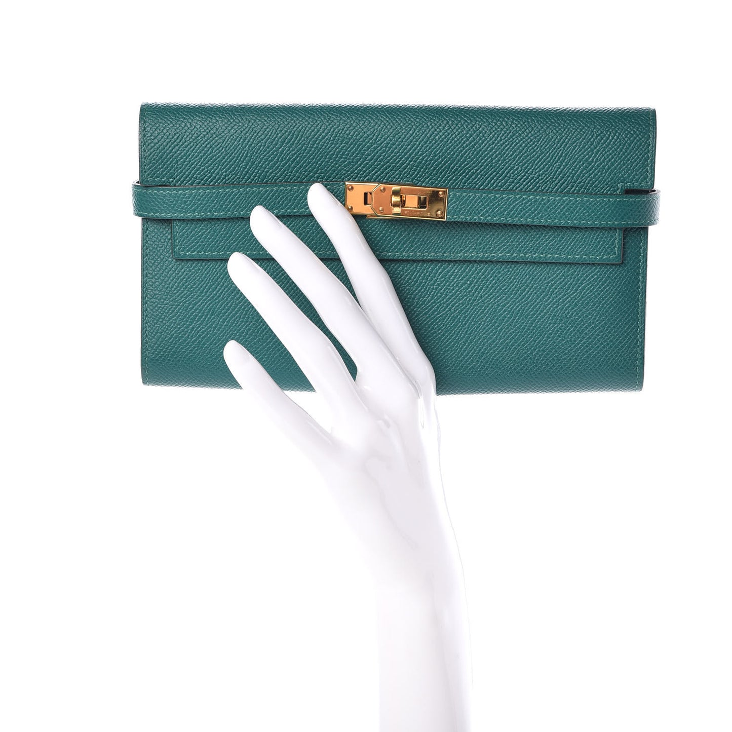 Epsom Kelly Longue Wallet Malachite