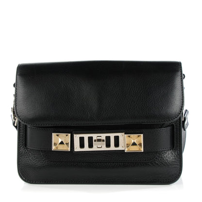 Proenza Schouler Textured Calfskin Mini PS11 Classic Shoulder Bag Black 1 of 7