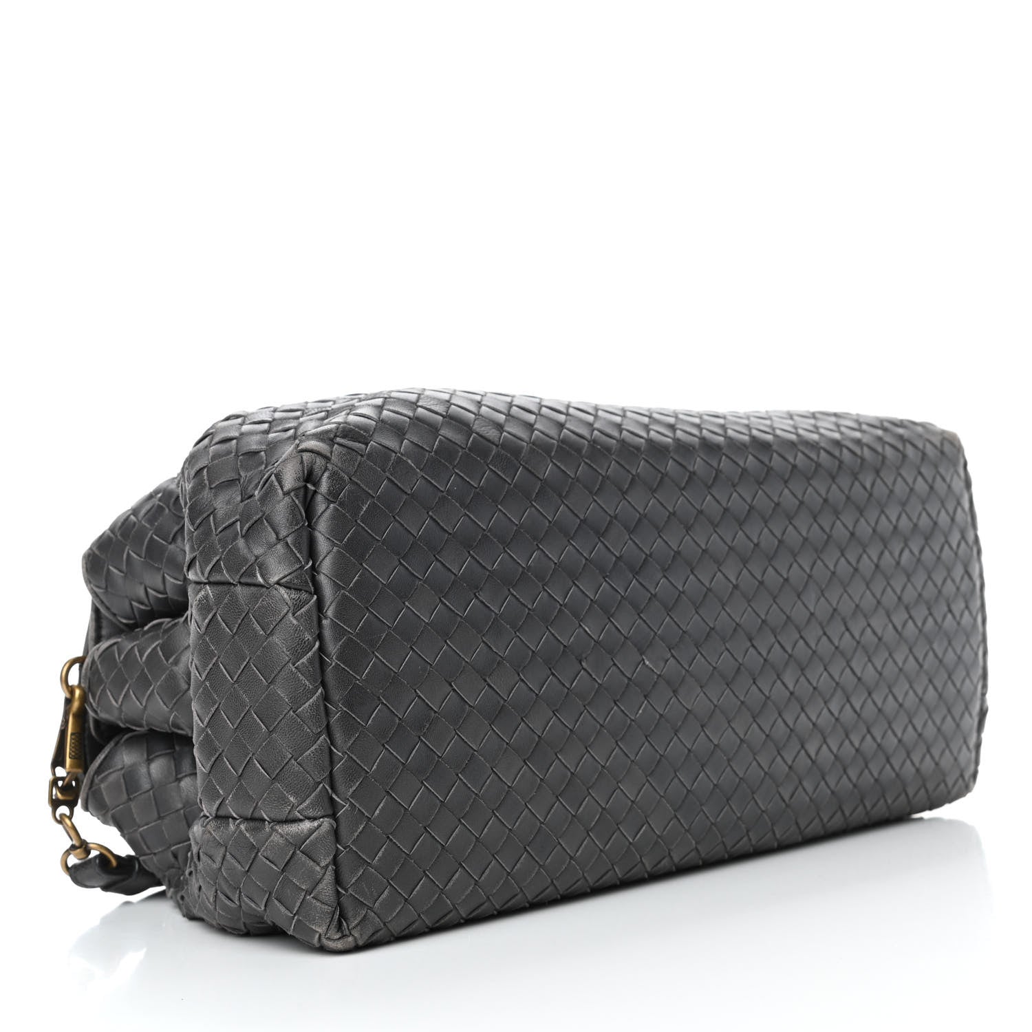 Bottega Veneta Nappa Intrecciato Convertible Duffel Ferro Gray 3 of 8