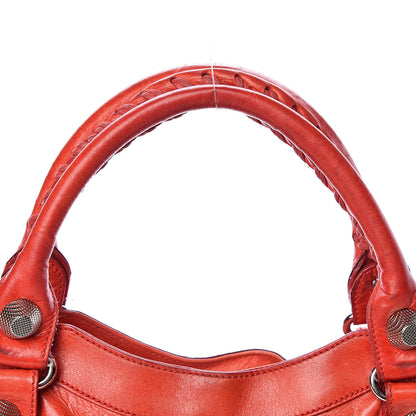 Balenciaga Chevre Giant 21 Silver Hardware City Tomate 9 of 24