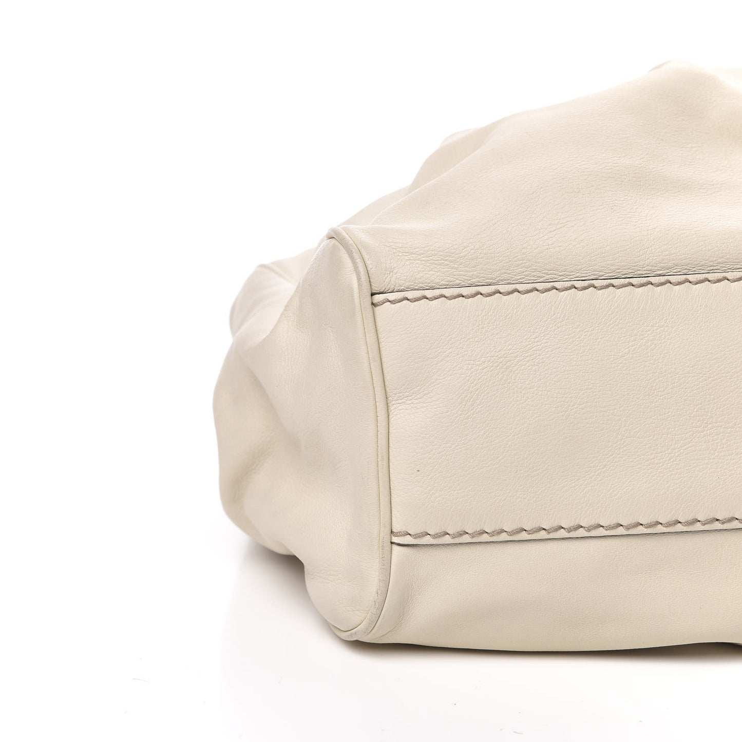 Calfskin Medium Sukey Tote Mystic White
