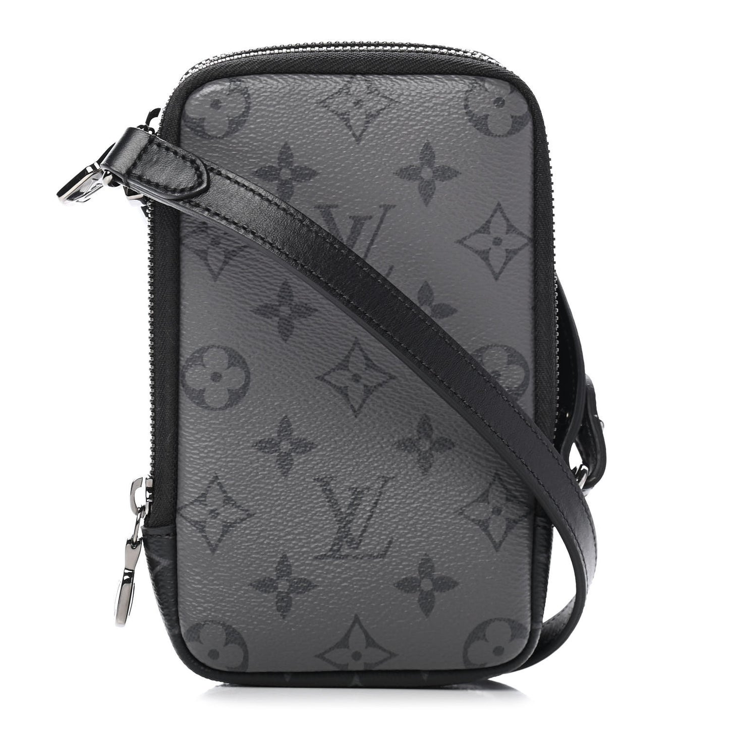 Monogram Eclipse Reverse Double Phone Pouch