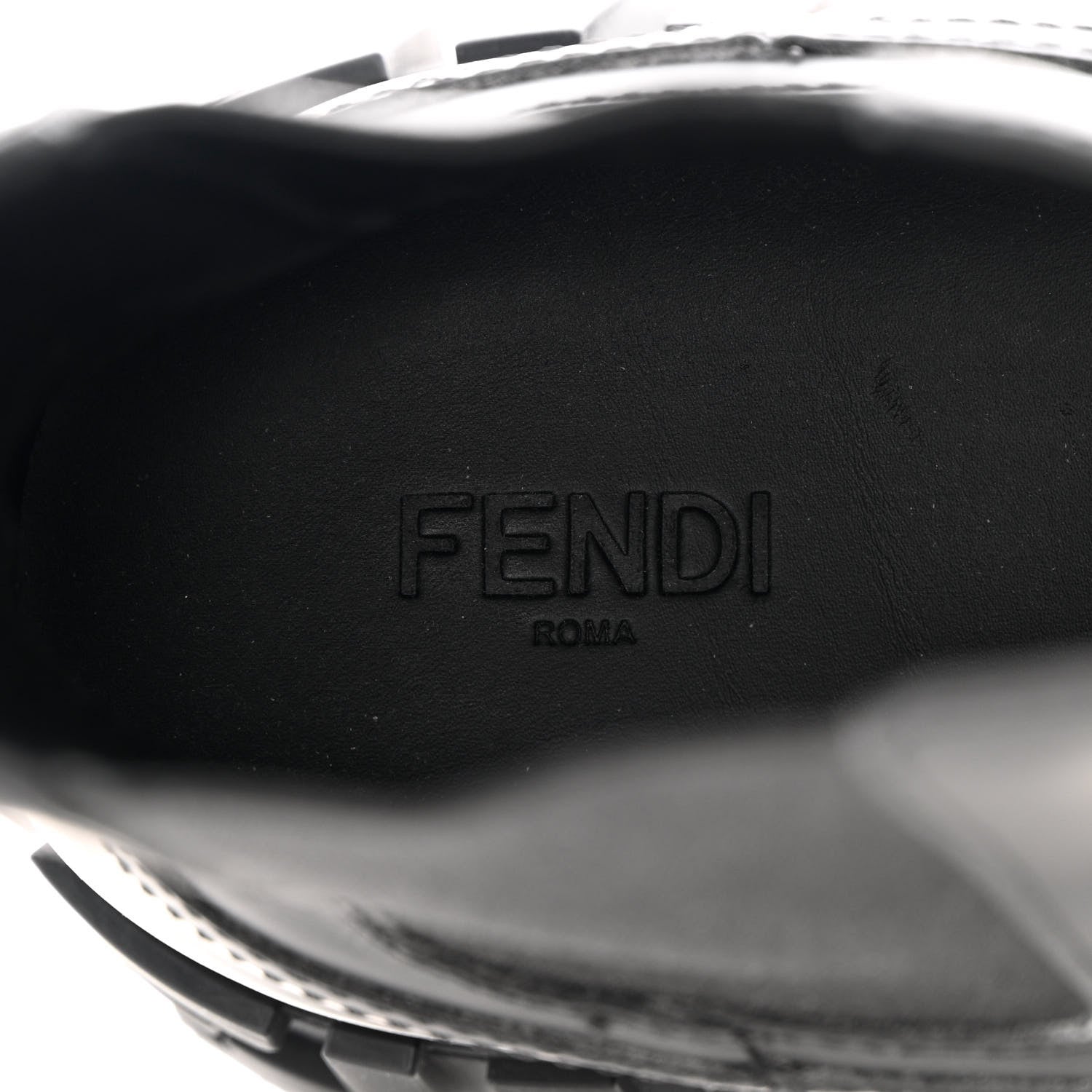 Fendi Calfskin Rubber Mens Fendi Force Chelsea Boots 9 Black 7 of 12