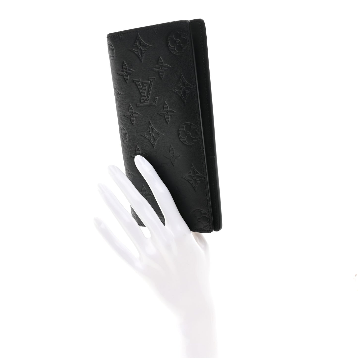 Calfskin Monogram Shadow Brazza Wallet Black
