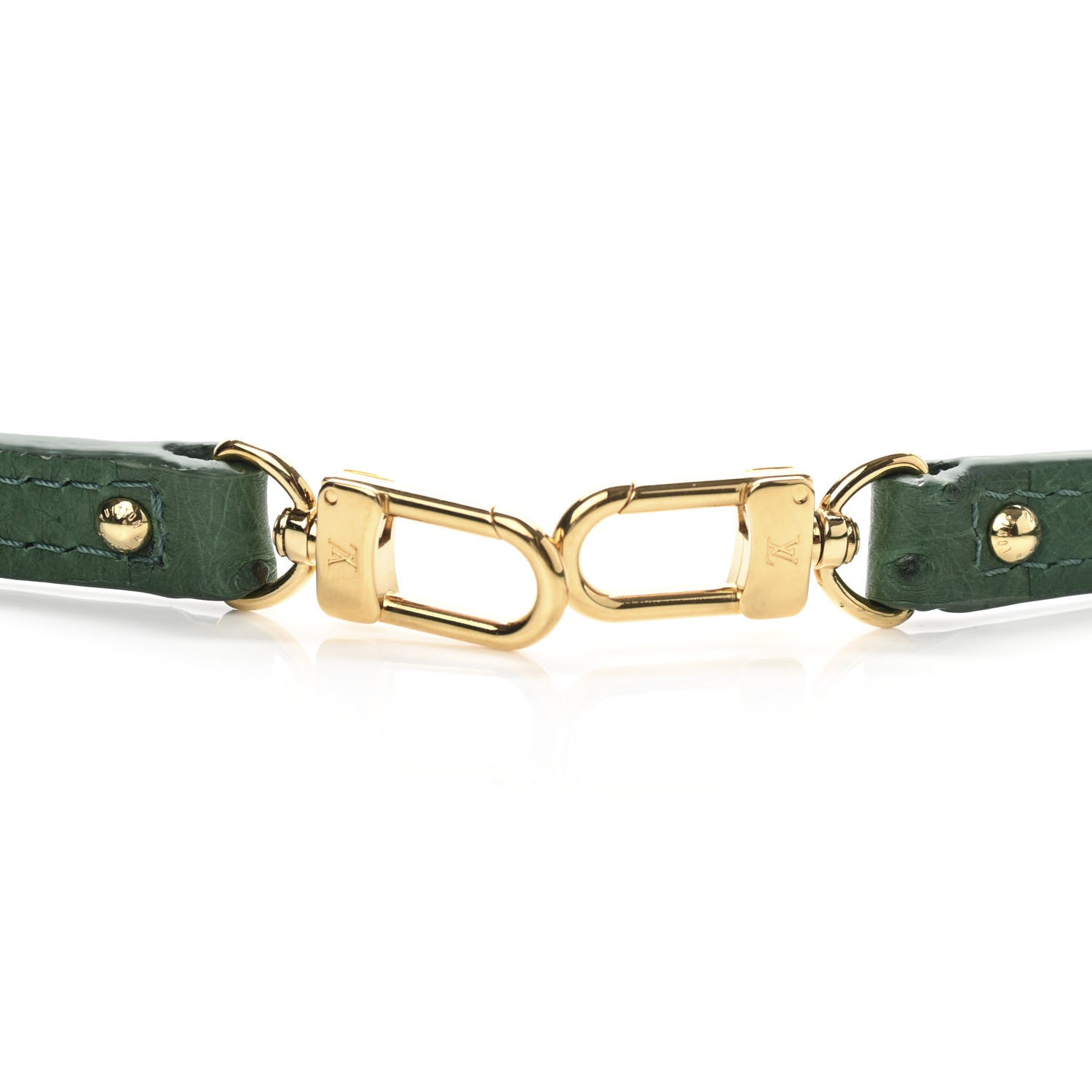 Louis Vuitton Ostrich Alma BB Shoulder Strap Menthe 4 of 4