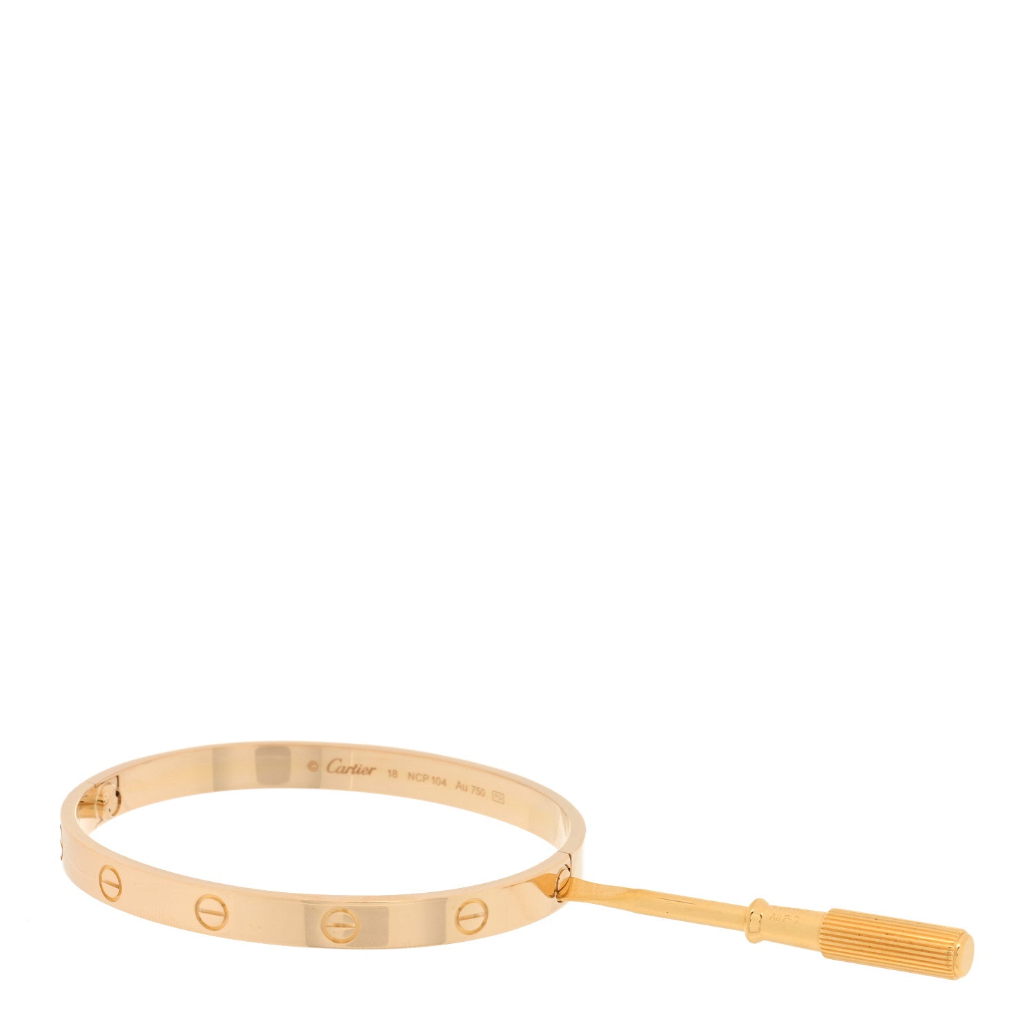 Cartier 18K Yellow Gold LOVE Bracelet 18 4 of 4