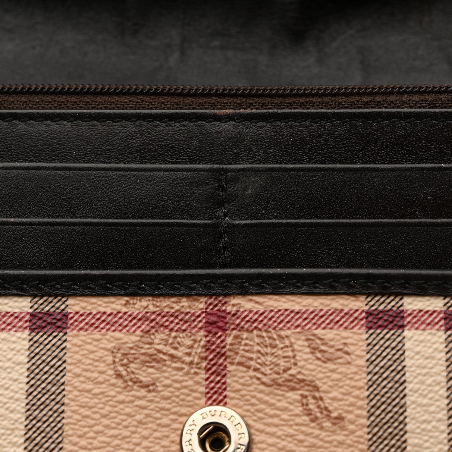 Burberry Haymarket Check Penrose Continental Wallet Brown 9 of 14