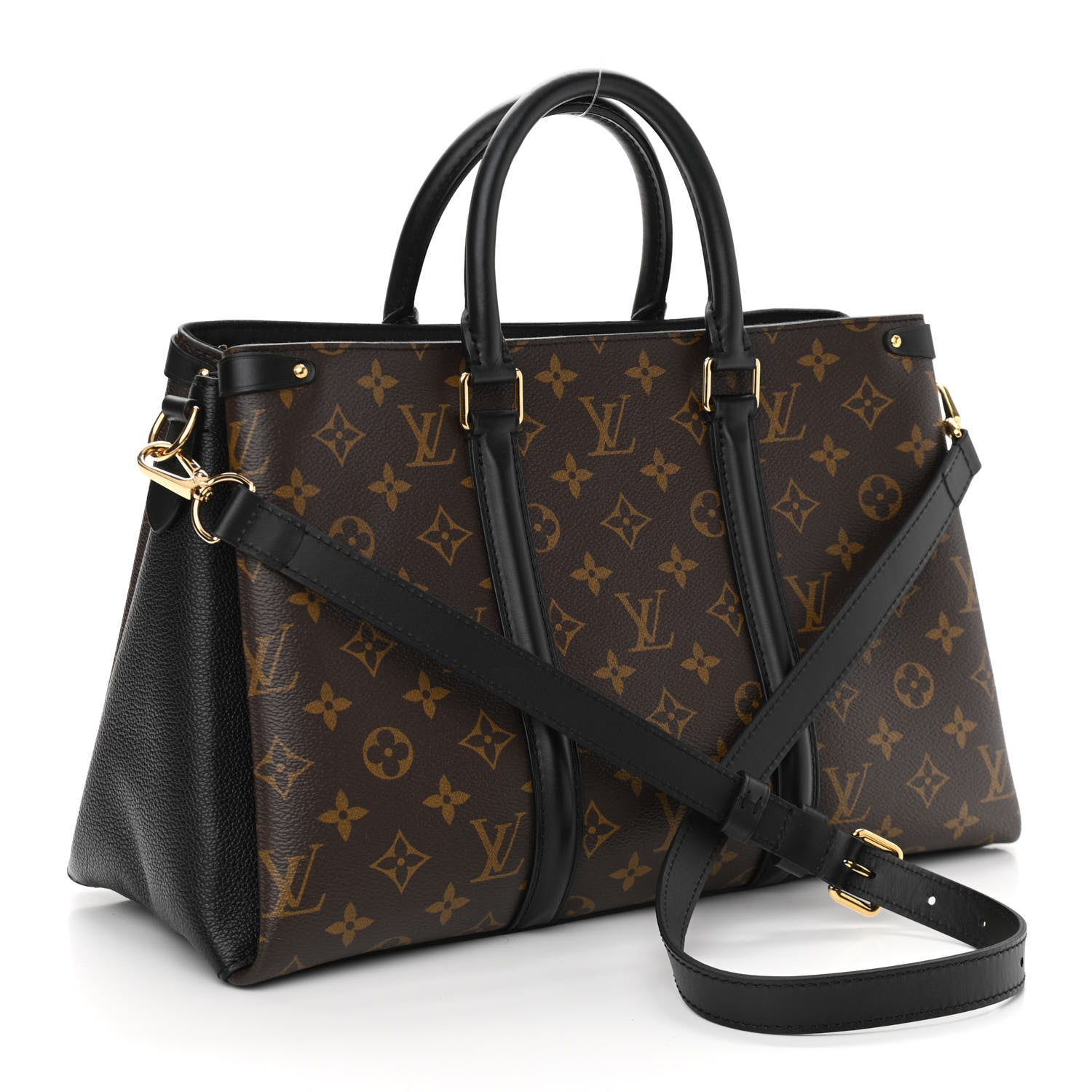 Louis Vuitton Monogram Soufflot MM Black 3 of 12