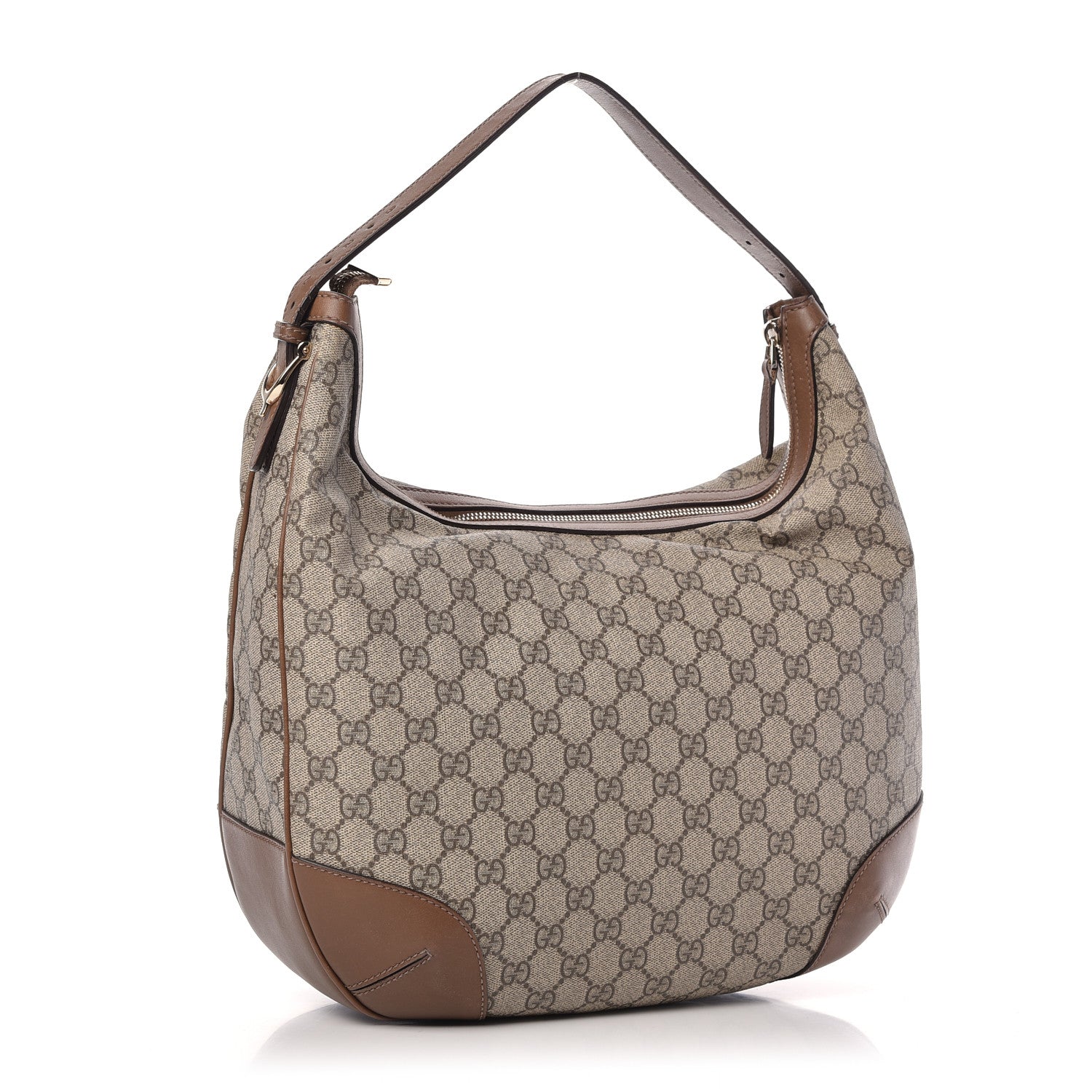 Gucci GG Supreme Monogram Margaux Calfskin Medium Nice Hobo Beige Ebony Acero 3 of 10