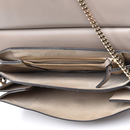 Chloe Calfskin Suede Medium Faye Shoulder Bag Motty Grey 5 of 16