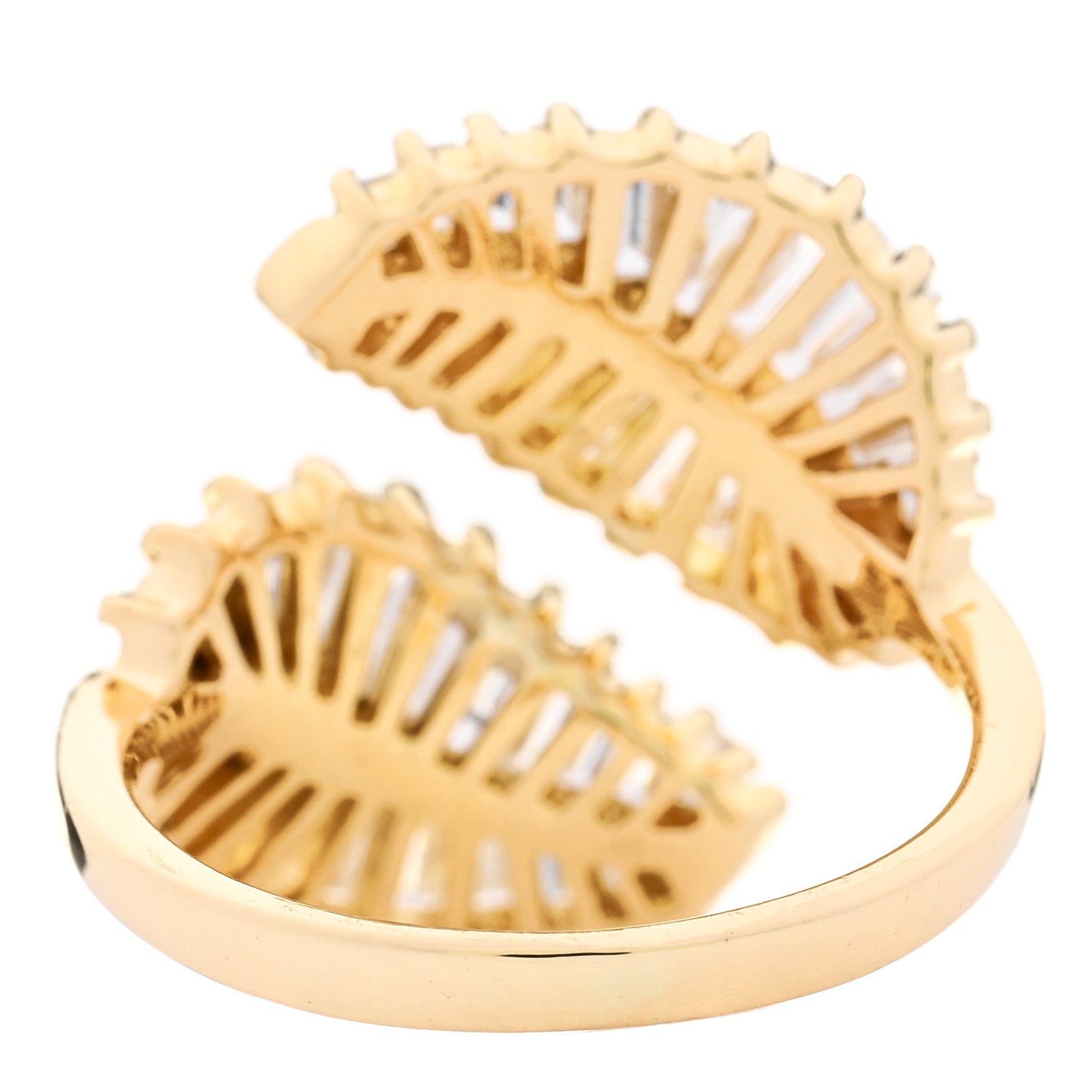 Anita Ko 18K Yellow Gold Diamond Classic Leaf Ring 52 6 4 of 6