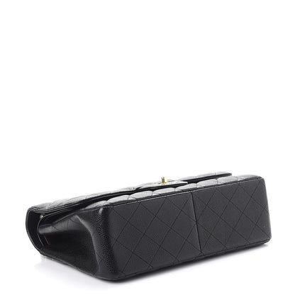 Chanel Caviar Quilted Jumbo Double Flap Black 5 of 9