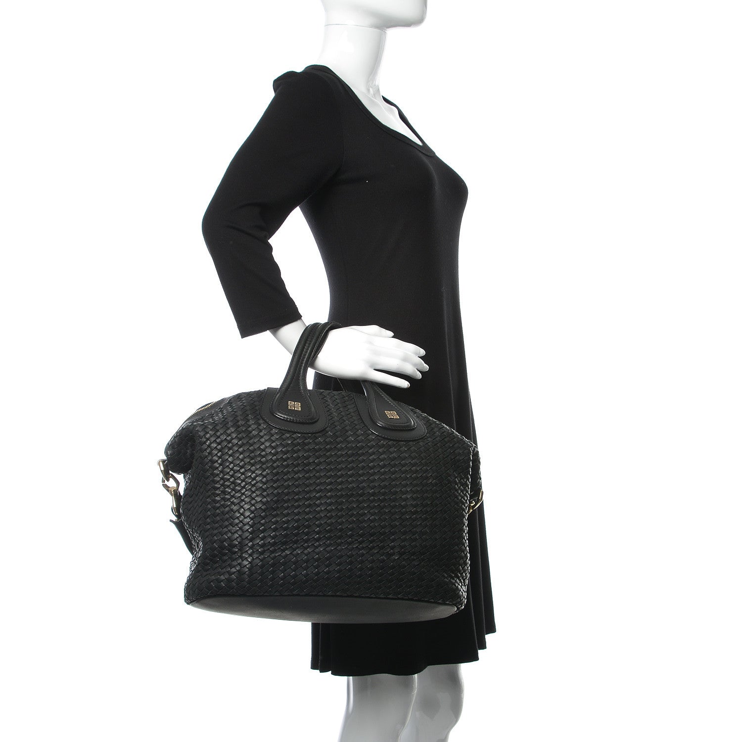 Givenchy Lambskin Woven Medium Nightingale Black 3 of 12