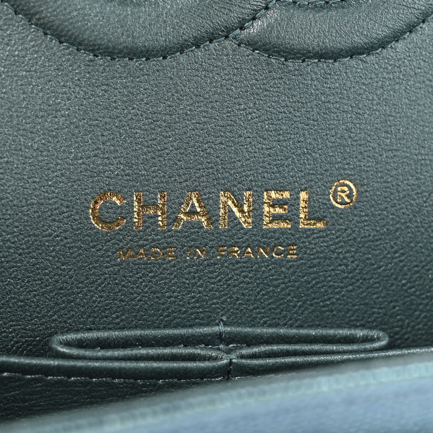 Chanel Iridescent Caviar Quilted Medium Double Flap Green 6 of 11