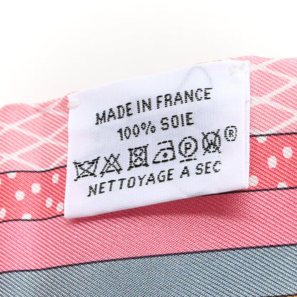 Hermes Silk Twilly Grand Theatre Nouveau Rose Jaune Multicolor 3 of 3