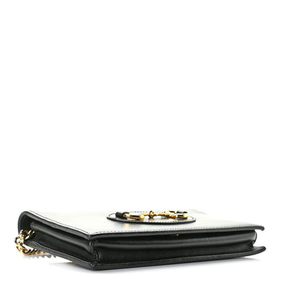 Gucci Boarded Plutone Calfskin Horsebit 1955 Wallet On Chain Black 5 of 9