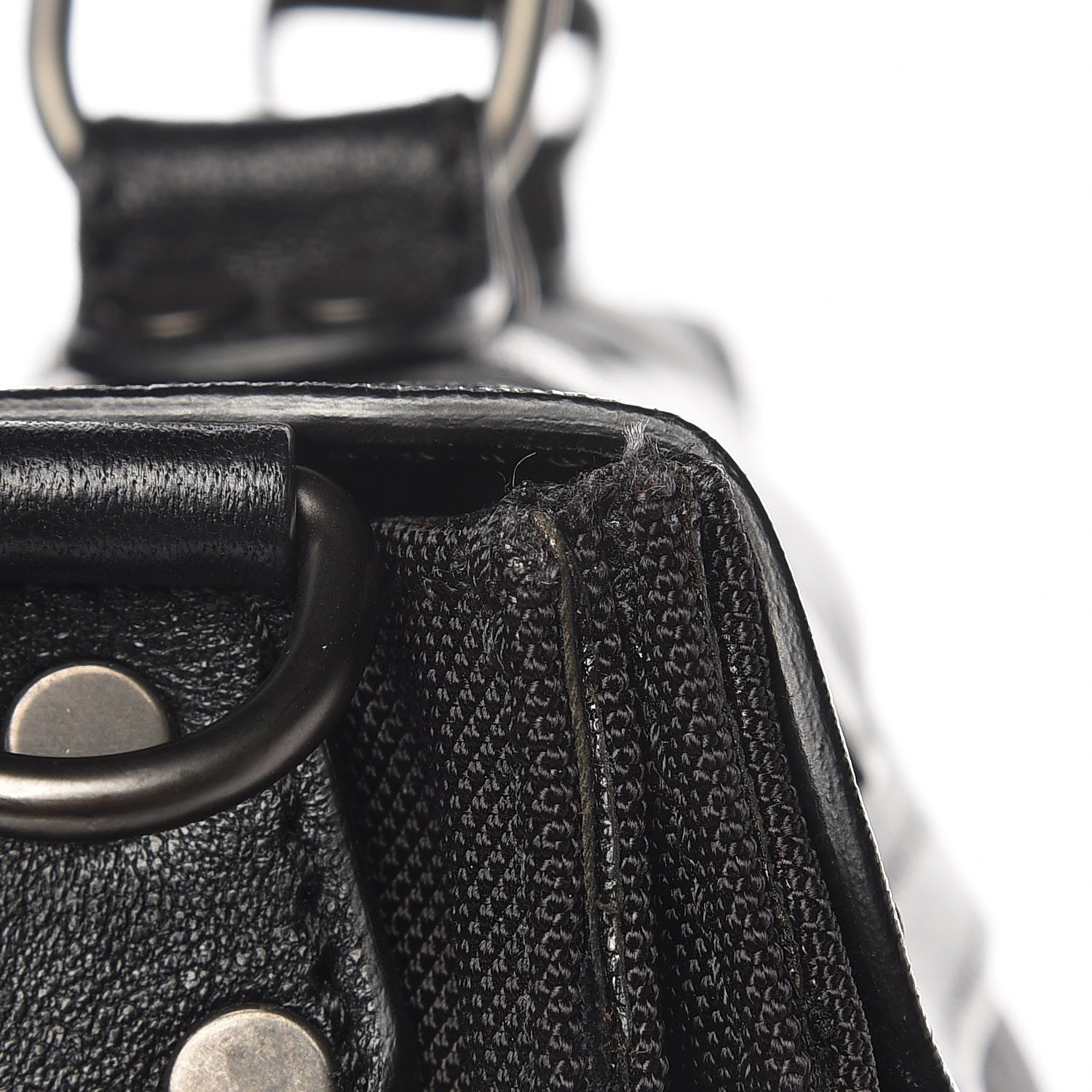 Proenza Schouler Lambskin Nylon Extra Large PS1 Satchel Black 14 of 17