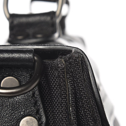 Proenza Schouler Lambskin Nylon Extra Large PS1 Satchel Black 14 of 17