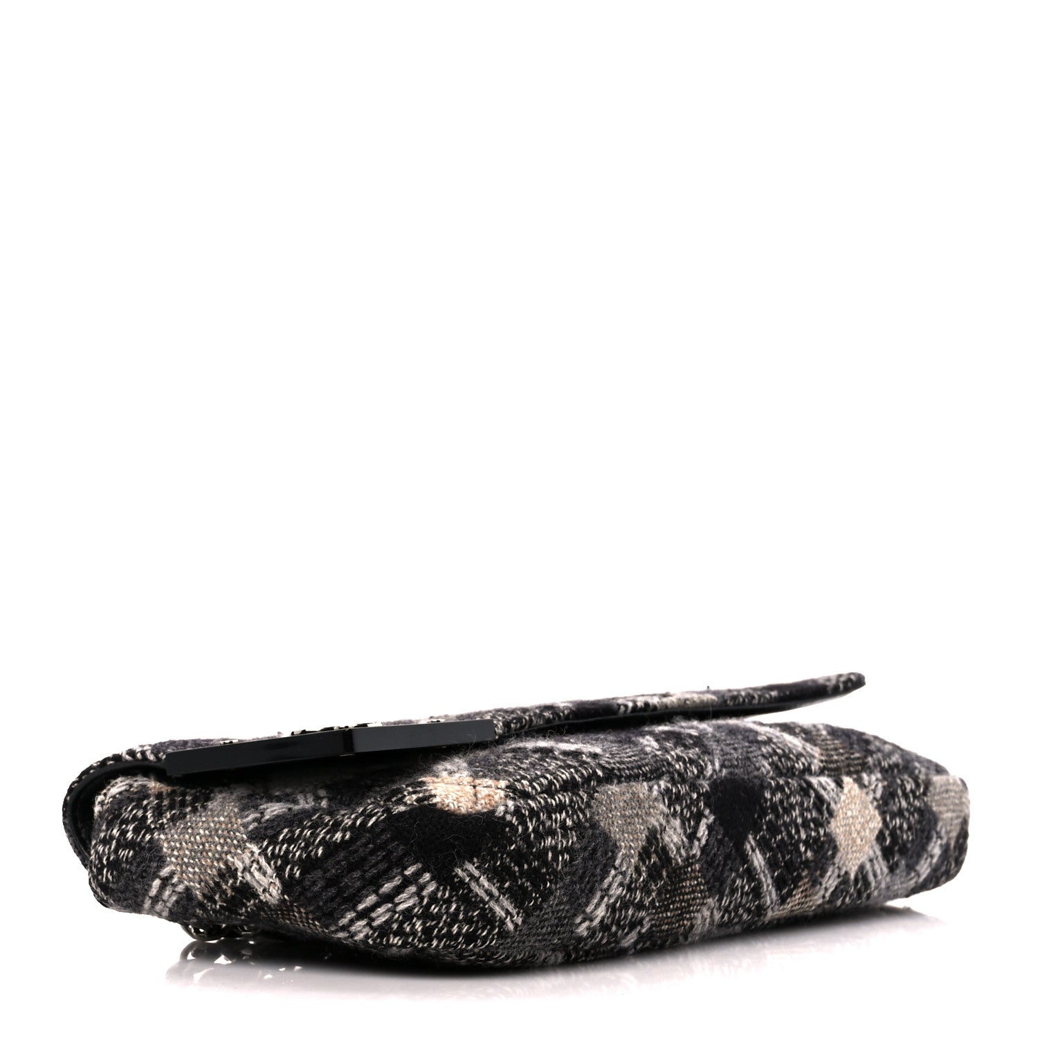 Chanel Tweed East West Flap Black White Beige 4 of 10
