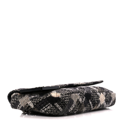 Chanel Tweed East West Flap Black White Beige 4 of 10