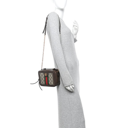 Gucci GG Supreme Monogram Mini Ophidia Top Handle Shoulder Bag Brown 2 of 16