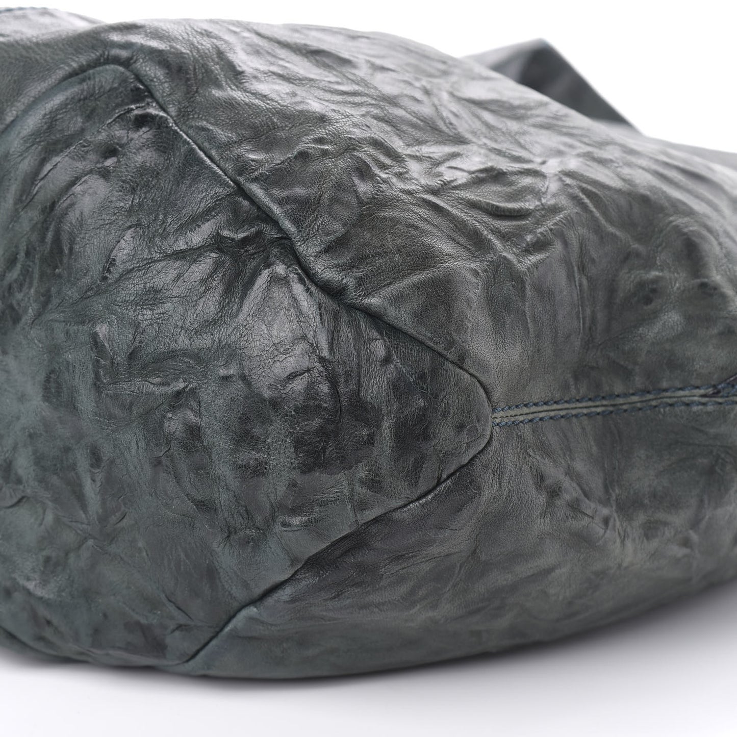 Tumbled Sheepskin Tinhan Hobo Emerald