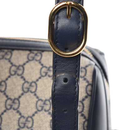 Gucci GG Supreme Monogram Medium Boston Beige Blue 10 of 11
