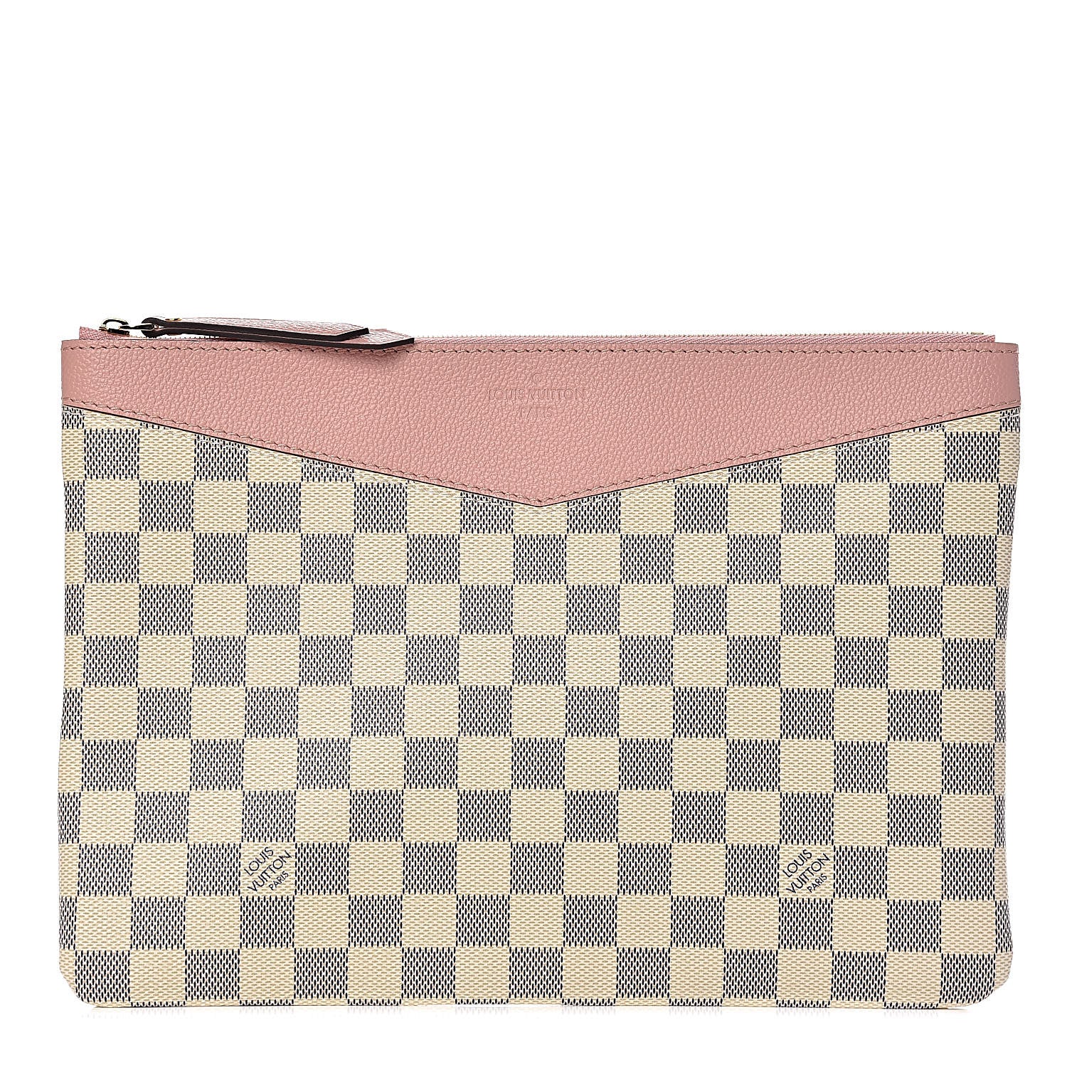 Louis Vuitton Damier Azur Daily Pouch Rose Poudre 1 of 8