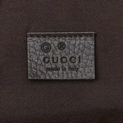 Gucci Monogram Dollar Calfskin O Drawstring Backpack Beige Ebony Testa di Moro Dark Chocolate 6 of 9