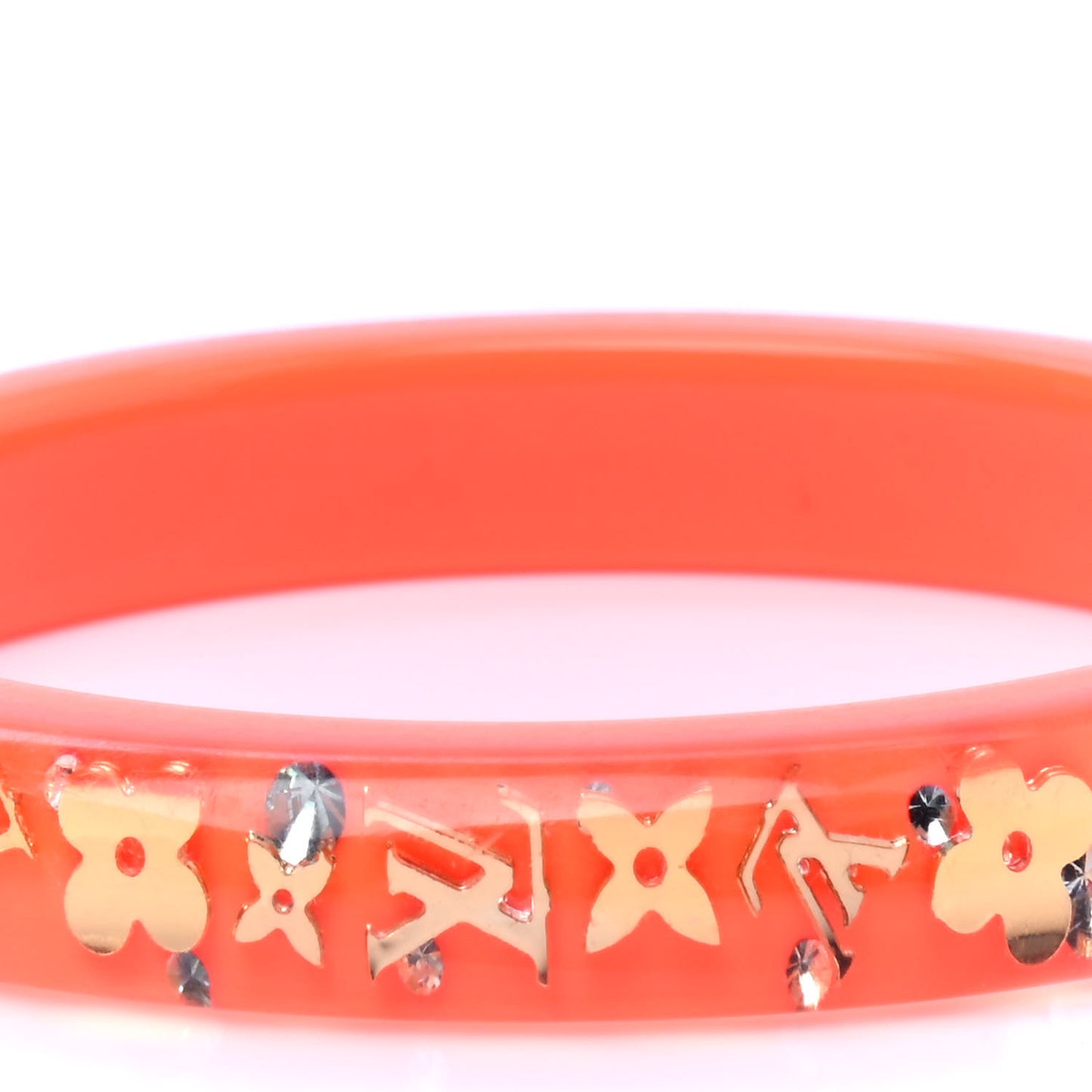 Resin Swarovski Medium Inclusion Bracelet PM Orange Sunset