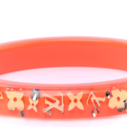 Louis Vuitton Resin Swarovski Medium Inclusion Bracelet PM Orange Sunset 5 of 5