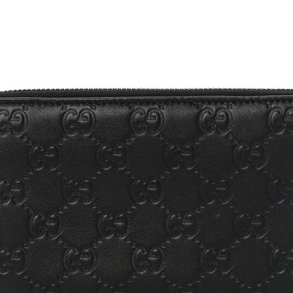Gucci Guccissima Vitello Tender Zip Around Wallet Black 7 of 12