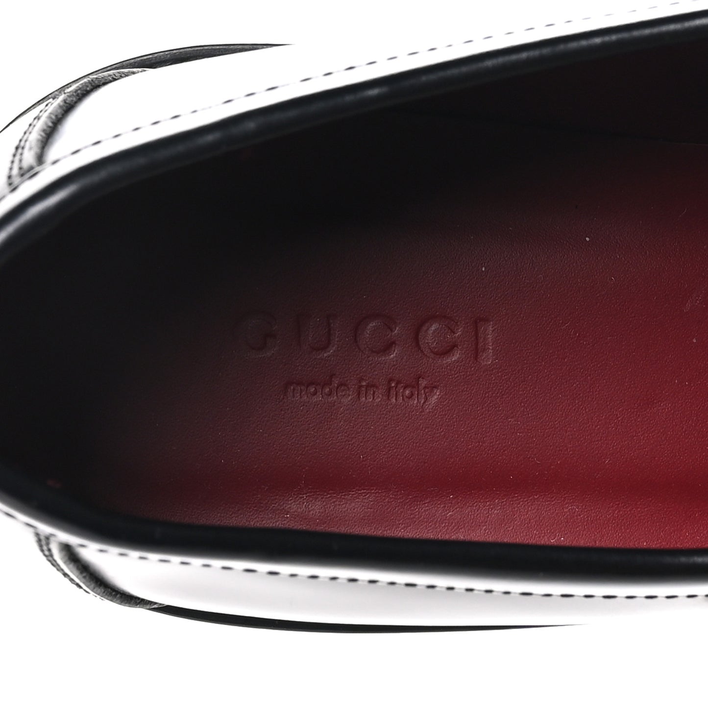 Calfskin Horsebit Womens Lug Sole Loafers 37 Black