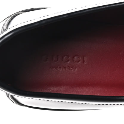 Gucci Calfskin Horsebit Womens Lug Sole Loafers 37 Black 7 of 9
