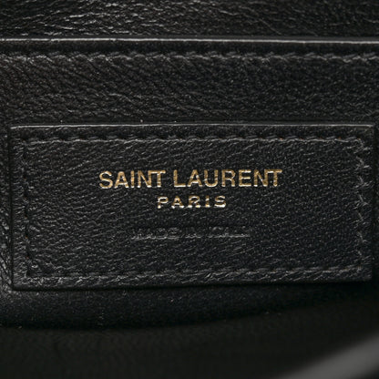 Saint Laurent Grain de Poudre Medium Classic Monogram Cassandra Top Handle Rouge Legion 7 of 16