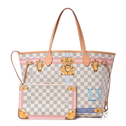 Louis Vuitton Damier Azur Summer Trunks Neo Neverfull MM 1 of 13