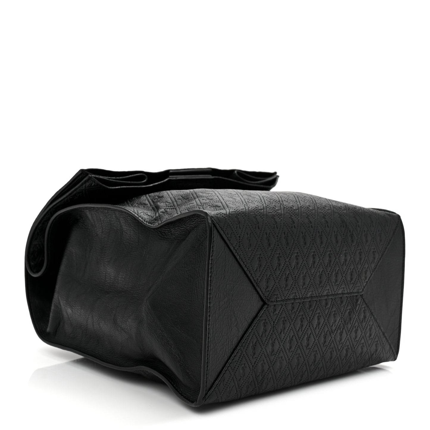 Calfskin Monogram Deli Paper Bag  Vintage Black