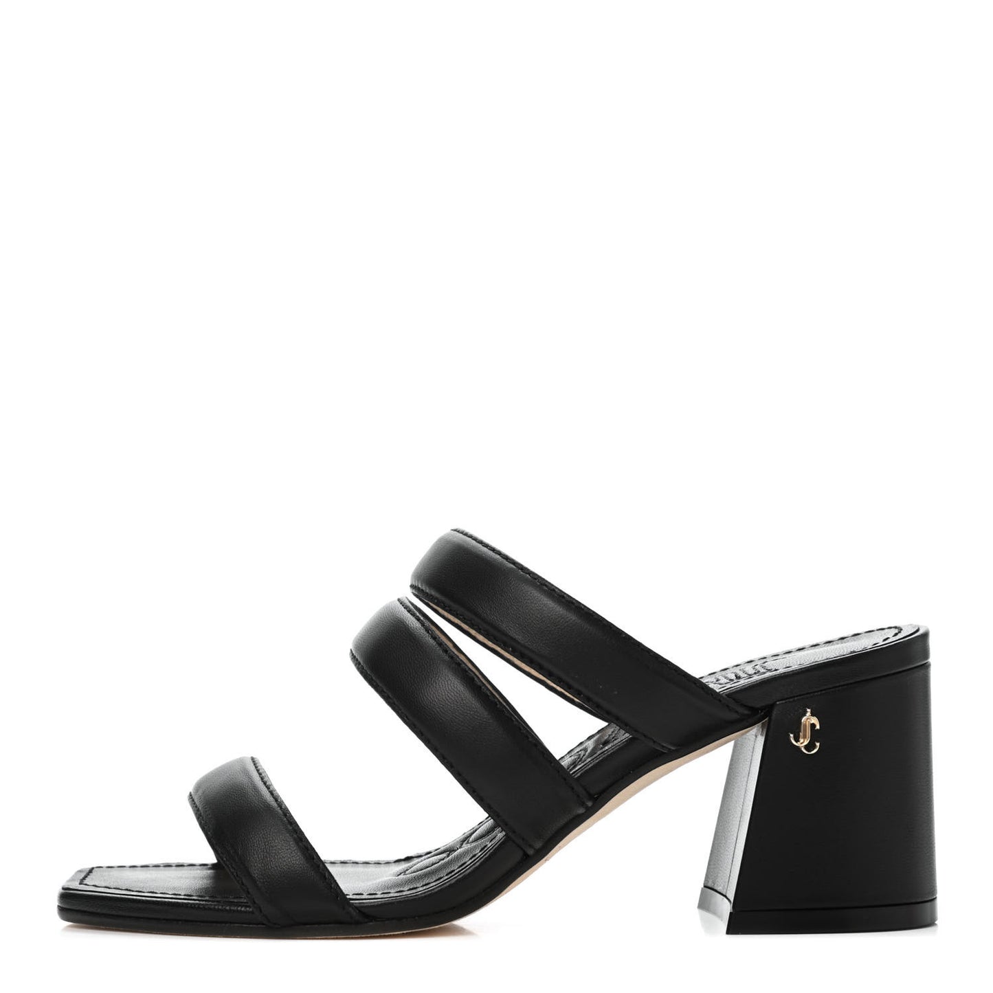 Nappa Auna 65 Mule Sandals 35 Black