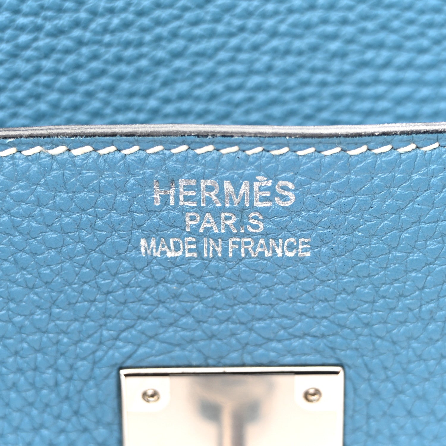 Hermes Togo BIRKIN 35 Blue Jean 6 of 13