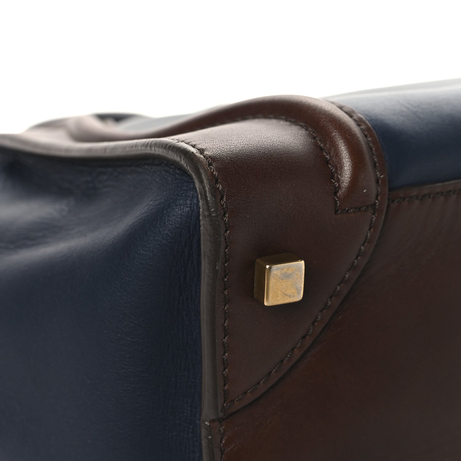 Celine Smooth Calfskin Mini Tri-Color Luggage Navy 10 of 14