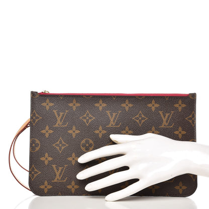 Louis Vuitton Monogram Neverfull MM GM Pochette Pivoine 2 of 7