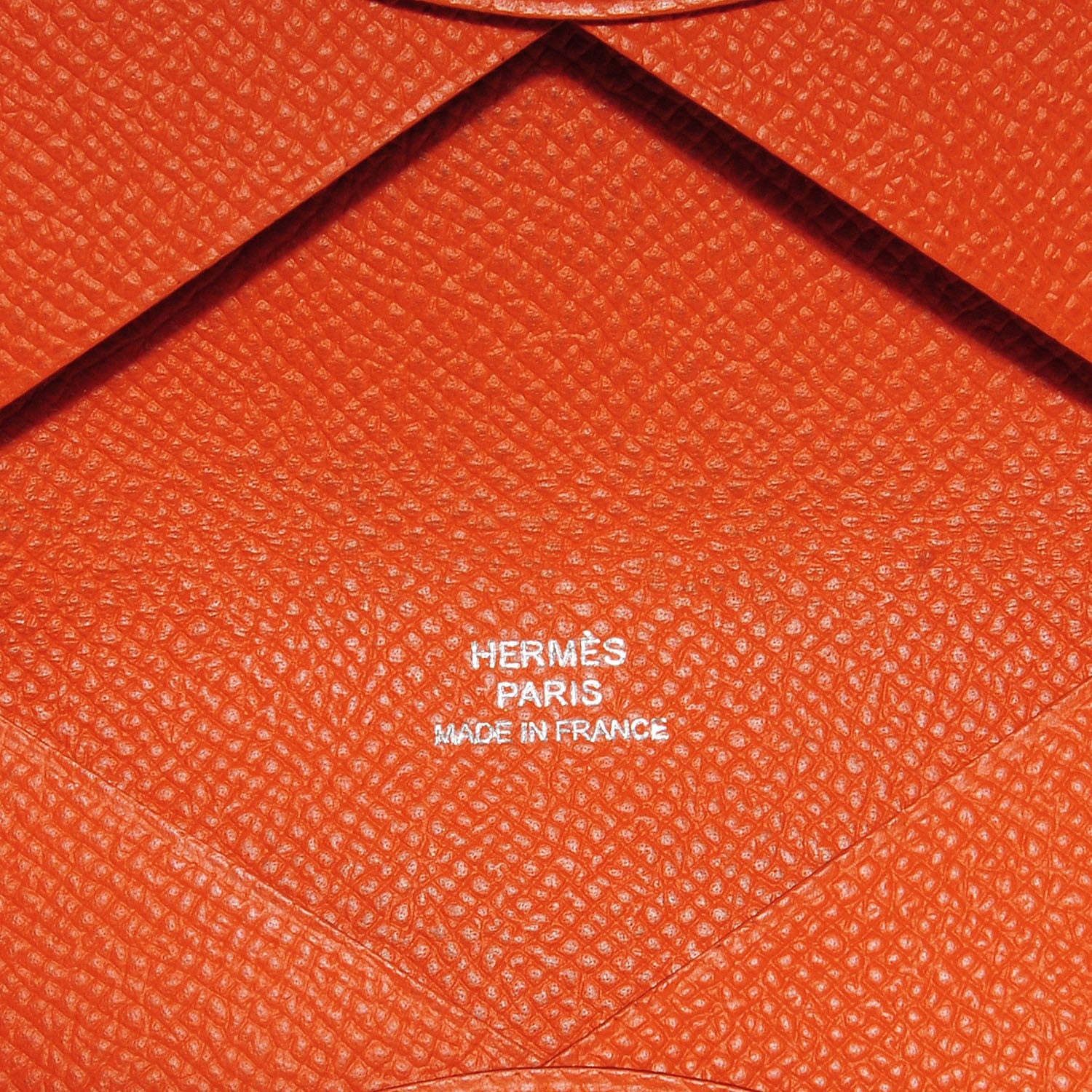Hermes Epsom Calvi Card Case Feu 4 of 6