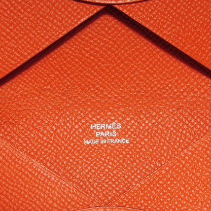 Hermes Epsom Calvi Card Case Feu 4 of 6