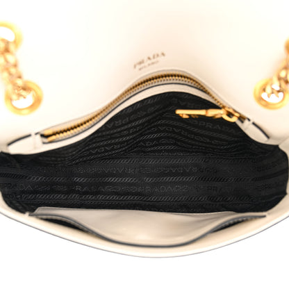 Prada Saffiano Flap Shoulder Bag Bianco 5 of 13